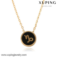 43401 xuping popular 18k chapado en oro colgante collar interiores tiendas de joyería de oro al por mayor